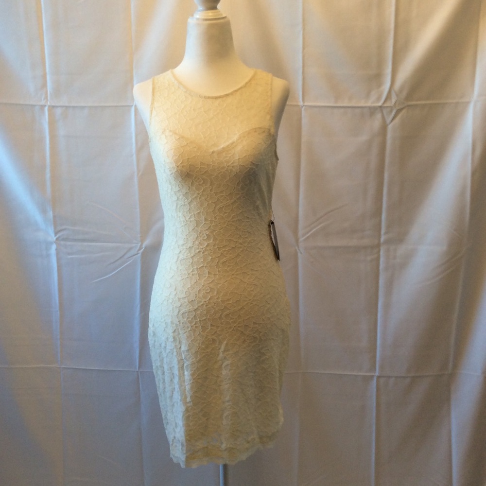 Cream lace dress